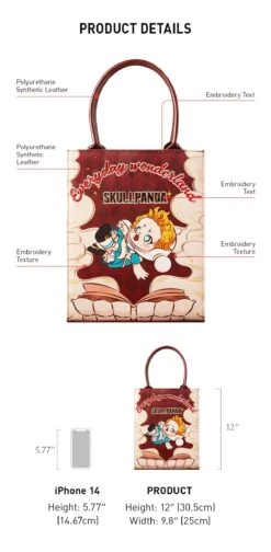 SKULLPANDA Everyday Wonderland Series-Tote Bag -Outlet Mega Plush Store 02 kSQ49HmQjf 1200x2449
