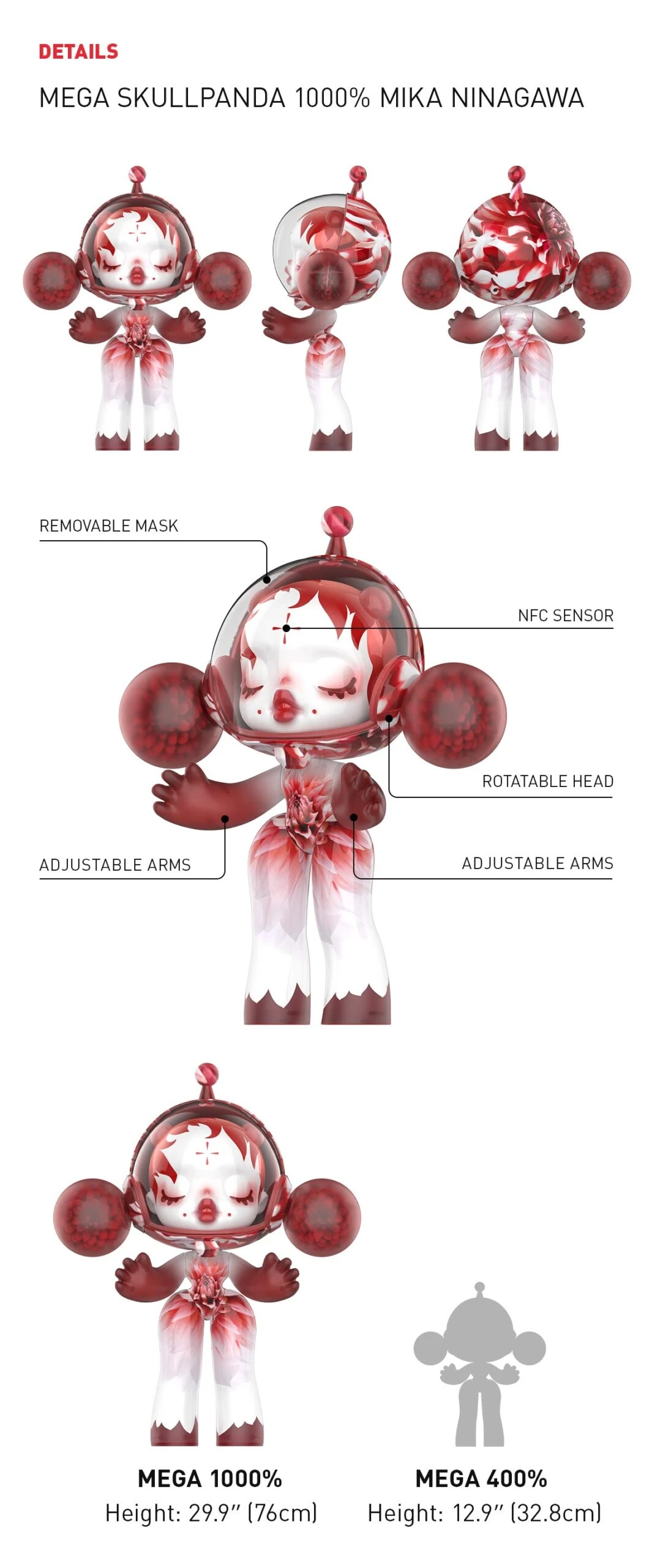 MEGA α SKULLPANDA 1000% MIKA NINAGAWA 9 MEGA α SKULLPANDA 1000% MIKA NINAGAWA - Image 9