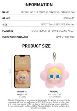 CRYBABY Sad Club Series-Silicone Plush Earphone Bag -Outlet Mega Plush Store 20240102 152637 975307 1200x1739