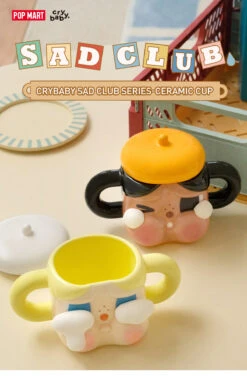 CRYBABY Sad Club Series-Ceramic Cup (Brown) -Outlet Mega Plush Store 20240102 161930 813318 1200x1841