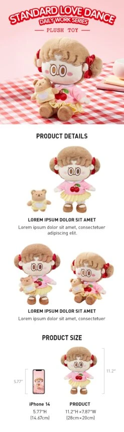 Standard Love Dance Daily Work Series-Plush Toy -Outlet Mega Plush Store 20240118 185302 340324 1200x4187