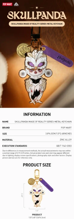 SKULLPANDA Image Of Reality Series-Metal Keychain -Outlet Mega Plush Store 20240208 211121 659207 1200x3534