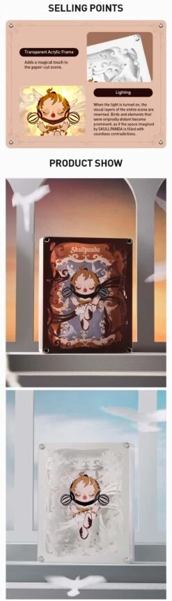 SKULLPANDA Image Of Reality Series-Papercraft Lamp (Plain Ver.) -Outlet Mega Plush Store 20240219 183732 210783 1200x4196
