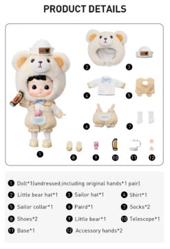 HACIPUPU Captain Bear Action Figure -Outlet Mega Plush Store 20240510 195132 920088 03 hacipupu captain bear action figure bjd pop mart us 03 1200x1754