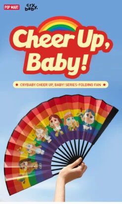 CRYBABY CHEER UP, BABY! SERIES-Folding Fan -Outlet Mega Plush Store 20240511 151427 726438 crybaby cheer up baby series folding fan details 01 1200x2002