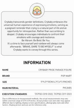 CRYBABY PRIDE PARADE FIGURE 27 CRYBABY PRIDE PARADE FIGURE -Outlet Mega Plush Store 20240530 150659 471589 crybaby pride parade figure designer figurine details pop mart us 03 1200x1744