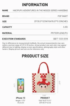 HACIPUPU Adventures In The Woods Series-Handbag -Outlet Mega Plush Store 20240604 111255 624742 hacipupu adventures in the woods series handbag accessories pop mart us 2 1200x1802