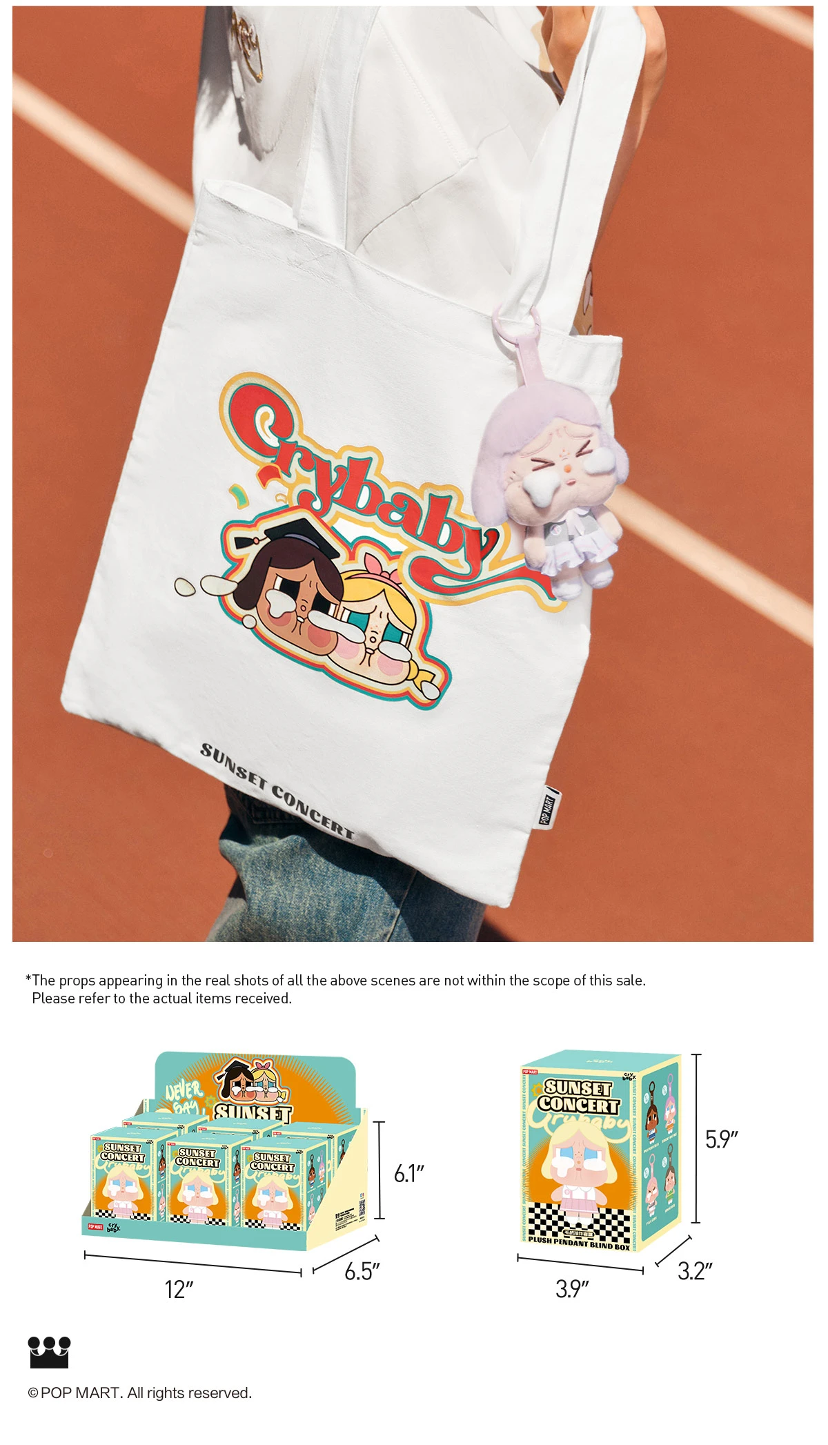 CRYBABY Sunset Concert Series-Plush Pendant Blind Box 20 CRYBABY Sunset Concert Series-Plush Pendant Blind Box - Image 20