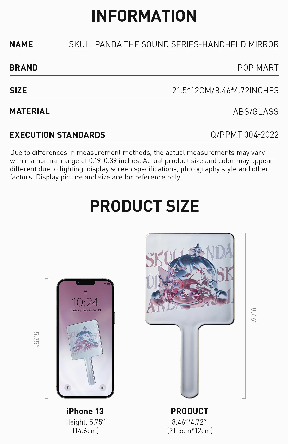 SKULLPANDA The Sound Series-Handheld Mirror 7 SKULLPANDA The Sound Series-Handheld Mirror - Image 7