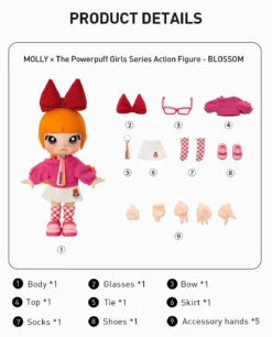 MOLLY × The Powerpuff Girls Series Action Figure -Outlet Mega Plush Store 20240627 143911 276549 molly the powerpuff girls series action figure bjd details 03 1200x1485