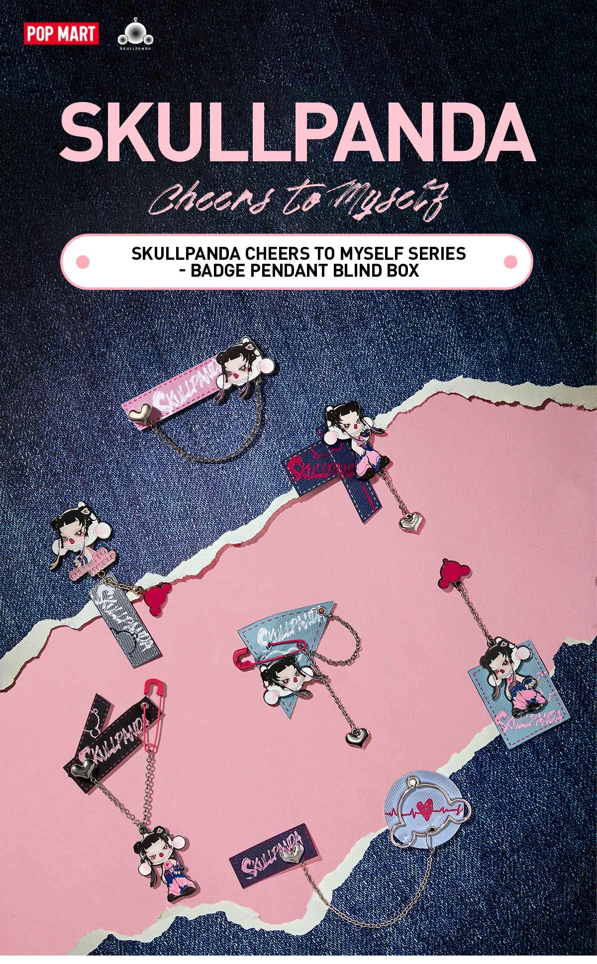 SKULLPANDA CHEERS TO MYSELF SERIES-Badge Pendant Blind Box 11 SKULLPANDA CHEERS TO MYSELF SERIES-Badge Pendant Blind Box - Image 11