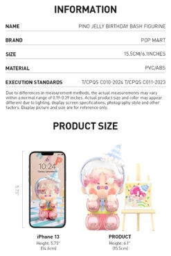 PINO JELLY Birthday Bash Figurine -Outlet Mega Plush Store 20240822 101838 282536 pino jelly birthday bash figurine figurine pop mart us details 03 1200x1787