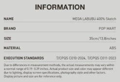 MEGA LABUBU 400% Sketch -Outlet Mega Plush Store 20240929 113149 991336 02 mega labubu 400 sketch mega 400 popmart us 1200x827