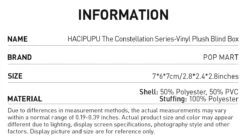 HACIPUPU The Constellation Series-Vinyl Plush Blind Box 39 HACIPUPU The Constellation Series-Vinyl Plush Blind Box -Outlet Mega Plush Store 20240929 180857 377013 03 hacipupu the constellation series vinyl plush blind box plush toys popmart us 1200x676