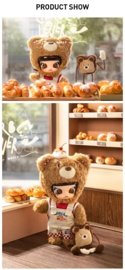 MOLLY Bear Bread 1/8 Action Figure -Outlet Mega Plush Store 20241010 095347 108732 04 molly bear bread 1 8 action figure bjd details popmart us 1200x2587