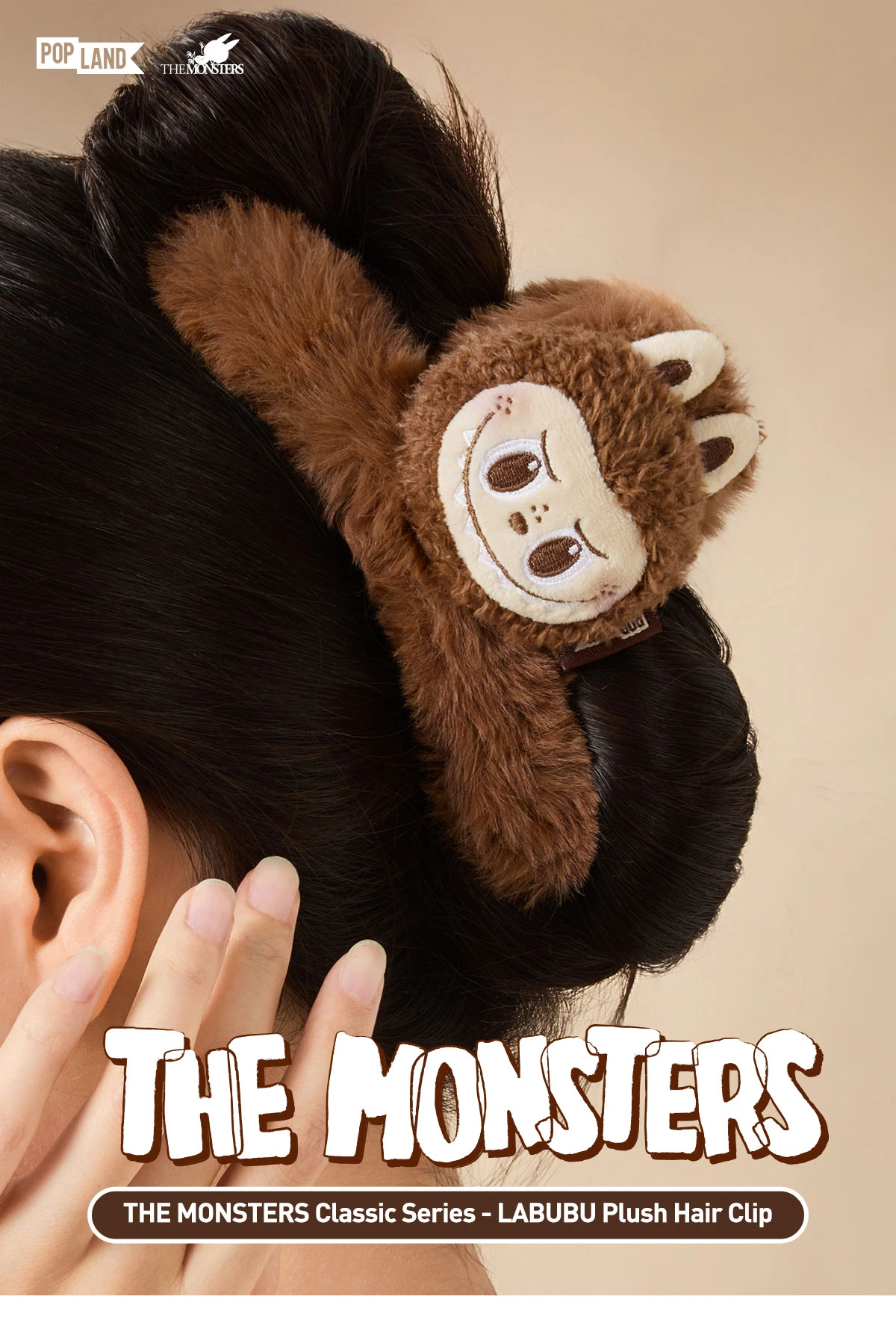 THE MONSTERS Classic Series- LABUBU Plush Hair Clip 3 THE MONSTERS Classic Series- LABUBU Plush Hair Clip - Image 3