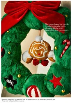 SKULLPANDA Tell Me What You Want Series Plush Wreath Pendant -Outlet Mega Plush Store 20241104 181332 298499 05 skullpanda tell me what you want series plush wreath pendant accessories details popmart us 1200x1723