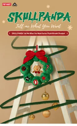 SKULLPANDA Tell Me What You Want Series Plush Wreath Pendant -Outlet Mega Plush Store 20241104 181332 643669 01 skullpanda tell me what you want series plush wreath pendant accessories details popmart us 1200x1951