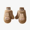 Warm Fluffy Holiday Series- LABUBU Plush Gloves