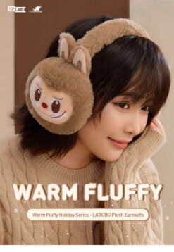 Warm Fluffy Holiday Series- LABUBU Plush Earmuffs -Outlet Mega Plush Store 20241113 094633 027761 warm fluffy holiday series labubu plush earmuffs accessories pop mart us detail 01 1200x1738