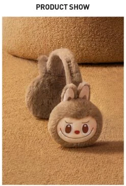 Warm Fluffy Holiday Series- LABUBU Plush Earmuffs -Outlet Mega Plush Store 20241113 094633 158501 warm fluffy holiday series labubu plush earmuffs accessories pop mart us detail 03 1200x1770