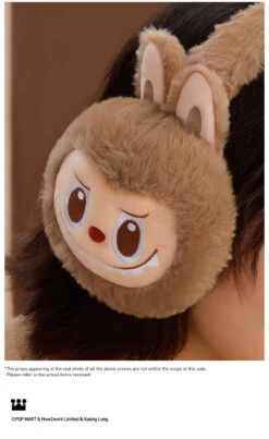 Warm Fluffy Holiday Series- LABUBU Plush Earmuffs -Outlet Mega Plush Store 20241113 094633 852142 warm fluffy holiday series labubu plush earmuffs accessories pop mart us detail 04 1200x1959