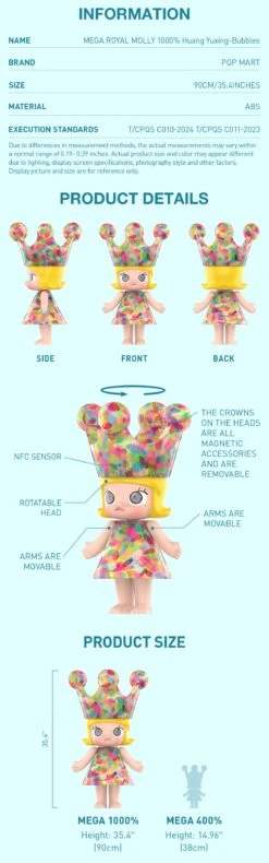MEGA ROYAL MOLLY 1000% Huang Yuxing-Bubbles -Outlet Mega Plush Store 20241113 143632 055458 mega royal molly 1000 huang yuxing bubbles mega 1000 pop mart us detail 02 1200x3837
