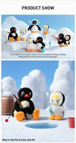 Baby Molly × Pingu Happy Fishing Series-Vinyl Plush Pendant Blind Box -Outlet Mega Plush Store 20241129 103236 407327 baby molly pingu happy fishing series vinyl plush pendant blind box blind boxes details popmart us 07 1200x2247