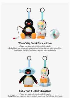 Baby Molly × Pingu Happy Fishing Series-Vinyl Plush Pendant Blind Box -Outlet Mega Plush Store 20241129 103236 545624 baby molly pingu happy fishing series vinyl plush pendant blind box blind boxes details popmart us 05 1200x1661