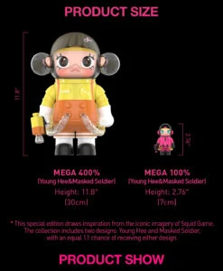 MEGA SPACE MOLLY 400%+100% Squid Game -Outlet Mega Plush Store 20241211 112856 058036 4 mega space molly 400 100 squid game mega details popmart us 1200x1456