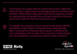 MEGA SPACE MOLLY 400%+100% Squid Game -Outlet Mega Plush Store 20241211 112856 644601 9 mega space molly 400 100 squid game mega details popmart us 1200x849