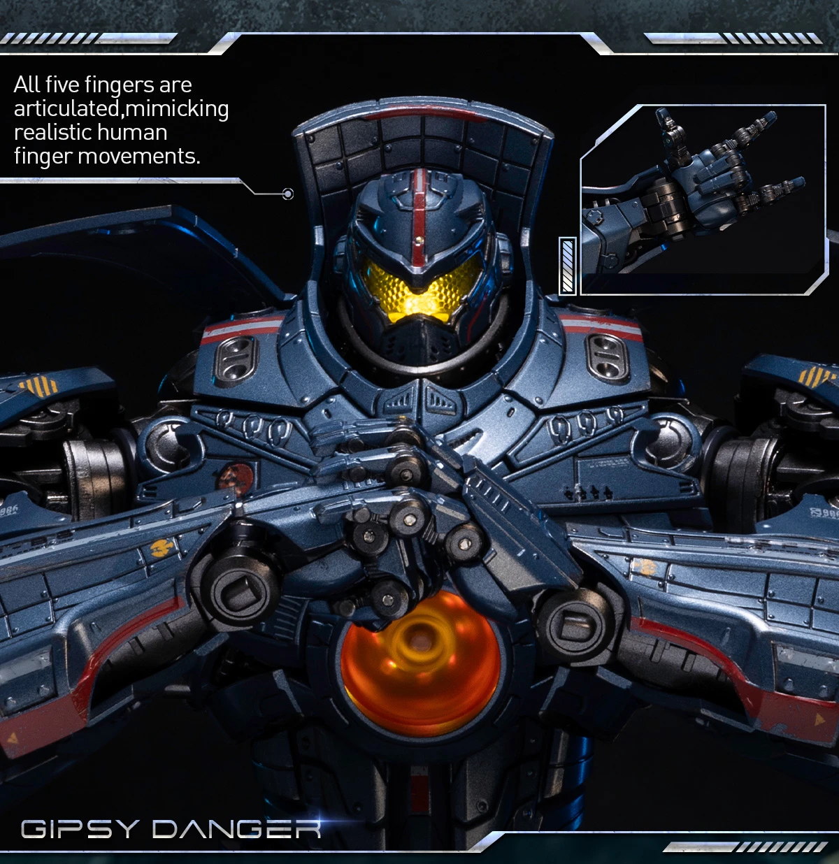 Pacific Rim: Gipsy Danger Diecast Action Figure 15 Pacific Rim: Gipsy Danger Diecast Action Figure - Image 15