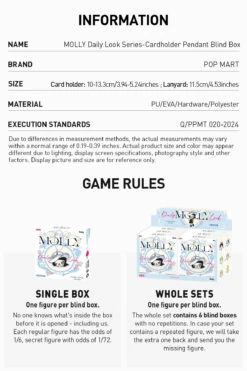 MOLLY Daily Look Series-Cardholder Pendant Blind Box -Outlet Mega Plush Store 20250102 175110 494853 3 molly daily look series cardholder pendant blind box accessories details popmart us 1200x1800
