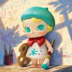 Baby Molly Future Painter Figurine -Outlet Mega Plush Store 20250110 114448 457008 scene 1 baby molly future painter figurine figurine details popmart us 1200x1200