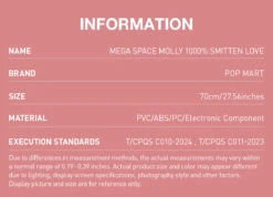 MEGA SPACE MOLLY 1000% SMITTEN LOVE -Outlet Mega Plush Store 20250120 165332 422263 2 mega space molly 1000 smitten love mega details popmart us 1200x864