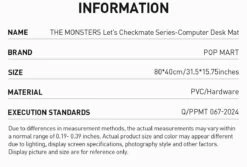 THE MONSTERS Let's Checkmate Series-Computer Desk Mat -Outlet Mega Plush Store 20250123 171443 619901 3 the monsters let s checkmate series computer desk mat accessories details popmart us 1200x809