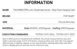 THE MONSTERS Let's Checkmate Series-Vinyl Plush Hanging Card -Outlet Mega Plush Store 20250205 110827 070779 3 the monsters let s checkmate series vinyl plush hanging card plush details popmart us 1200x777