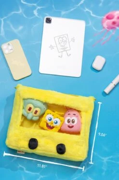 SpongeBob-Bikini Bottom Cell Phone Holder -Outlet Mega Plush Store 20250221 161604 478687 5 spongebob bikini bottom series accessories details popmart us 1200x1811
