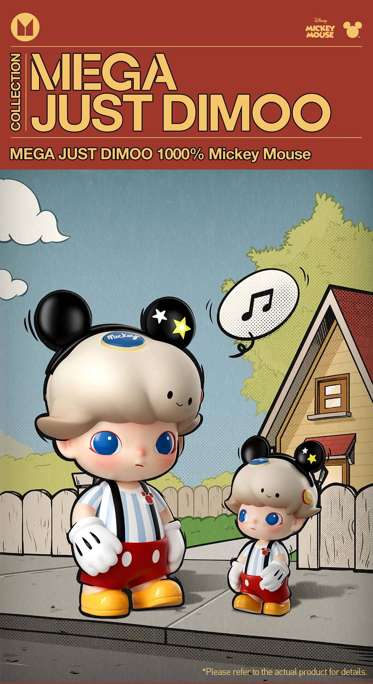 MEGA JUST DIMOO 1000% Mickey Mouse 9 MEGA JUST DIMOO 1000% Mickey Mouse - Image 9