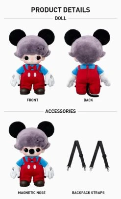 DIMOO WORLD × DISNEY Series-Mickey Vinyl Plush Bag 25 DIMOO WORLD × DISNEY Series-Mickey Vinyl Plush Bag -Outlet Mega Plush Store 20250317 105514 179003 2 dimoo world disney series mickey vinyl plush bag plush details popmart us 1200x1973