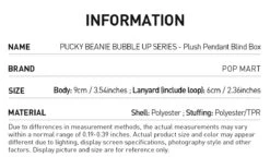 PUCKY BEANIE BUBBLE UP SERIES-Plush Pendant Blind Box -Outlet Mega Plush Store 20250324 172442 216454 4 pucky beanie bubble up series plush pendant blind box plush details popmart us 1200x698