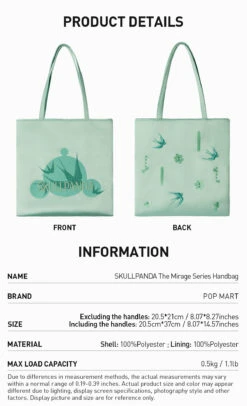 SKULLPANDA The Mirage Series Handbag 20 SKULLPANDA The Mirage Series Handbag -Outlet Mega Plush Store 20250328 171139 113082 2 skullpanda the mirage series handbag accessories details popmart us 1200x1974