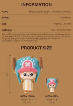 [Scan To Buy] MEGA LABUBU 1000% TONY TONY CHOPPER -Outlet Mega Plush Store 20250410 140213 841874 02 mega labubu 1000 tony tony chopper mega details popmart us 1200x1737