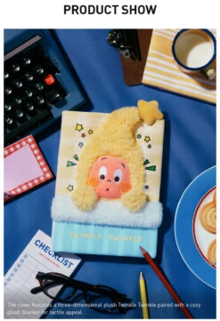 Twinkle Twinkle Be A Little Star Series-Plush Handbooks -Outlet Mega Plush Store 20250411 170743 001070 4 twinkle twinkle be a little star series plush notebook accessories details popmart us 1200x1756