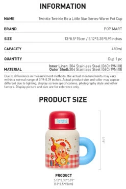 Twinkle Twinkle Be A Little Star Series-Warm Pot Cup -Outlet Mega Plush Store 20250411 171229 722515 2 twinkle twinkle be a little star series warm pot cup accessories details popmart us 1200x1791