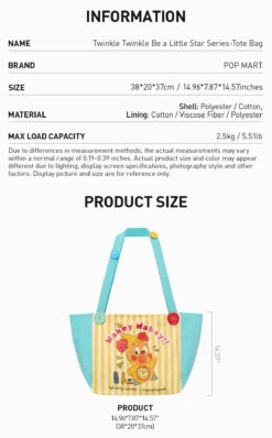 Twinkle Twinkle Be A Little Star Series-Tote Bag -Outlet Mega Plush Store 20250411 171656 923035 2 twinkle twinkle be a little star series tote bag accessories details popmart us 1200x1932