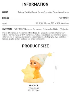 Twinkle Twinkle Classic Series-Goodnight Pat-activated Lamp 22 Twinkle Twinkle Classic Series-Goodnight Pat-activated Lamp -Outlet Mega Plush Store 20250411 172024 962465 3 twinkle twinkle classic series goodnight pat activated lamp accessories details popmart us 1200x1576