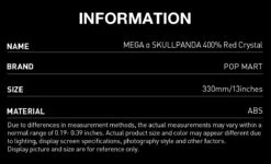 MEGA α SKULLPANDA 400% Red Crystal -Outlet Mega Plush Store 20250428 145710 433075 02 mega skullpanda 400 red crystal mega details popmart us 1200x730