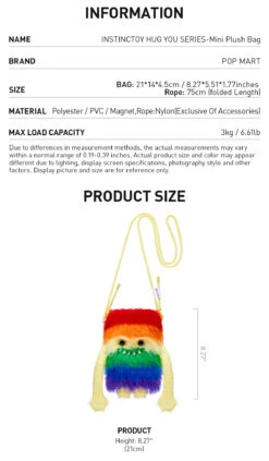 INSTINCTOY HUG YOU SERIES-Mini Plush Bag -Outlet Mega Plush Store 20250429 143349 502836 3 instinctoy hug you series mini plush bag accessories details popmart us 1200x2055