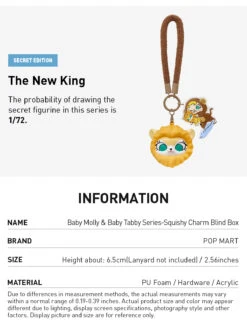 Baby Molly & Baby Tabby Series-Pinch Pendant Blind Box -Outlet Mega Plush Store 20250516 115940 722886 3 baby molly baby tabby series squishy charm blind box accessories details popmart us 1200x1573